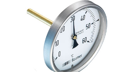 BAUMER BOURDON Bimetal Thermometer with Short Immersion Tube (TBH Series)