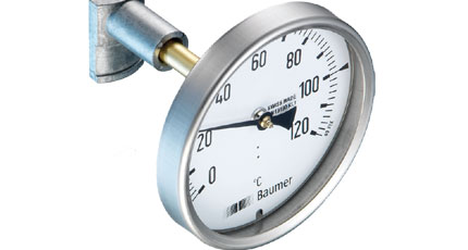 BAUMER BOURDON Bimetal Thermometer for Isolated Pipes (TBHA Series)